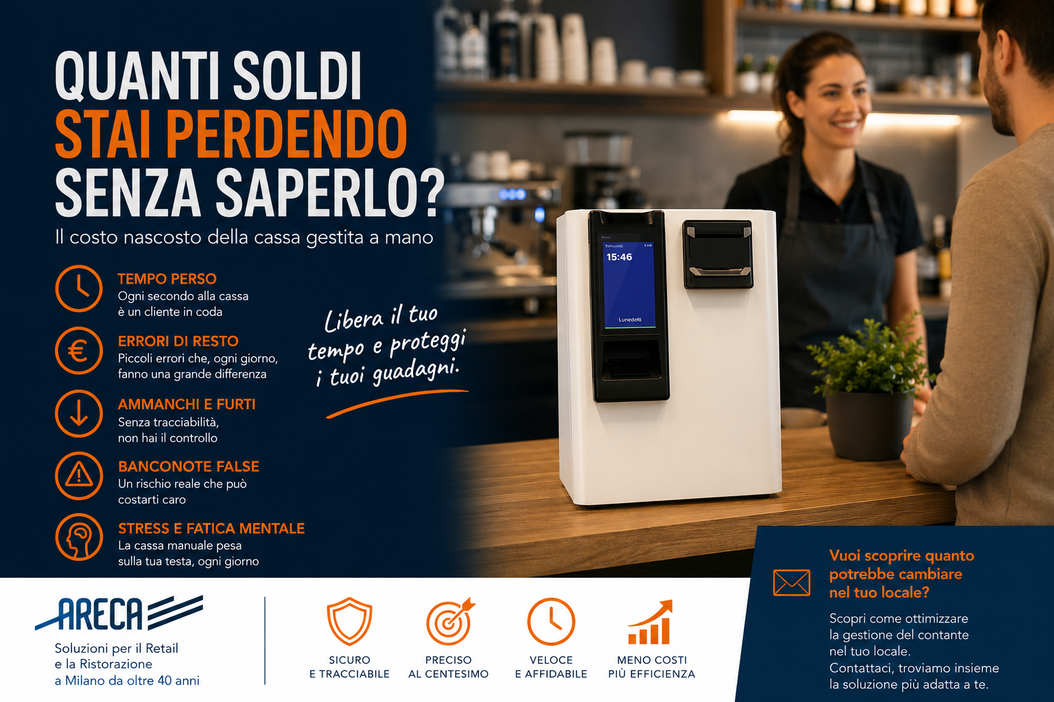 Quanti soldi stai perdendo senza saperlo? Il costo nascosto della cassa gestita a mano
