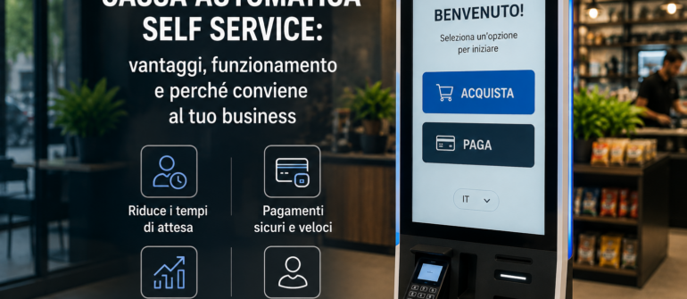 Cassa automatica self-service per ristoranti e bar: come funziona e perché conviene davvero